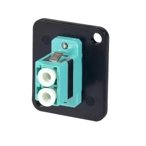Fibre Systems | LC Multimode DX 10G, OM3/4, Aqua Fibre Optic Adapter