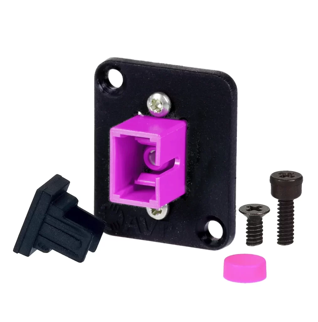 SC Multimode Simplex 10G OM4 Magenta Adapter, Zirconia Sleeve