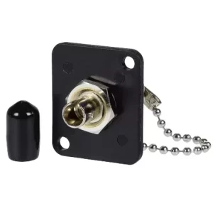 Fibre Systems | ST Multimode Simplex, OM1/3/4, Metal Adapter, Zirconia Sleeve, w/ Metal Dust Cap & Chain