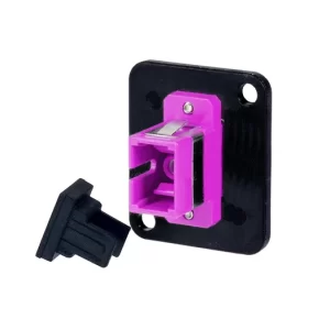 Fibre Systems | SC Multimode Simplex 10G OM4 Magenta Adapter, Zirconia Sleeve