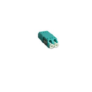 Adapter,LC Duplex, MM Unibody, Aqua