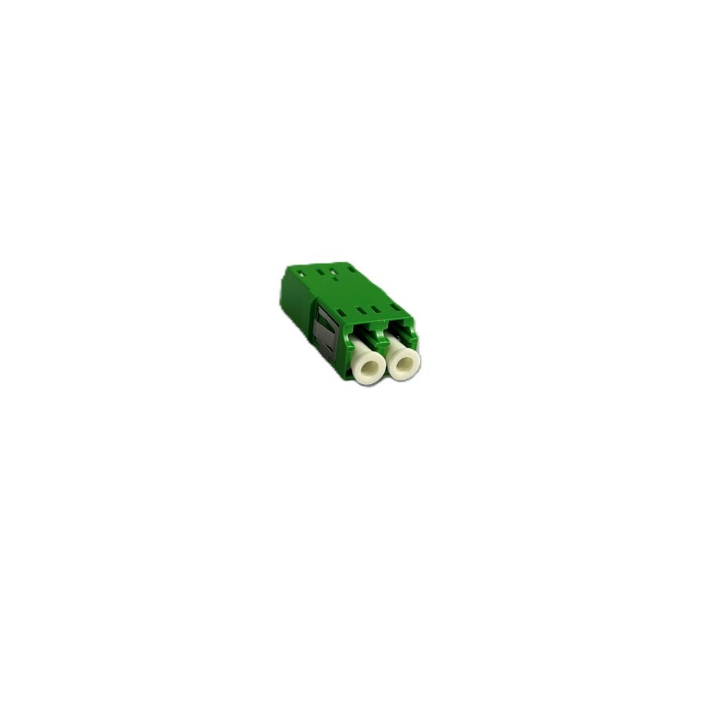 Adapter,LC Duplex, SM Unibody, Green