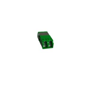 Adapter,LC Duplex, SM shuttered Unibody, Green
