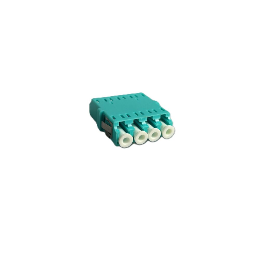 Adapter,LC Quad, MM Unibody, Aqua