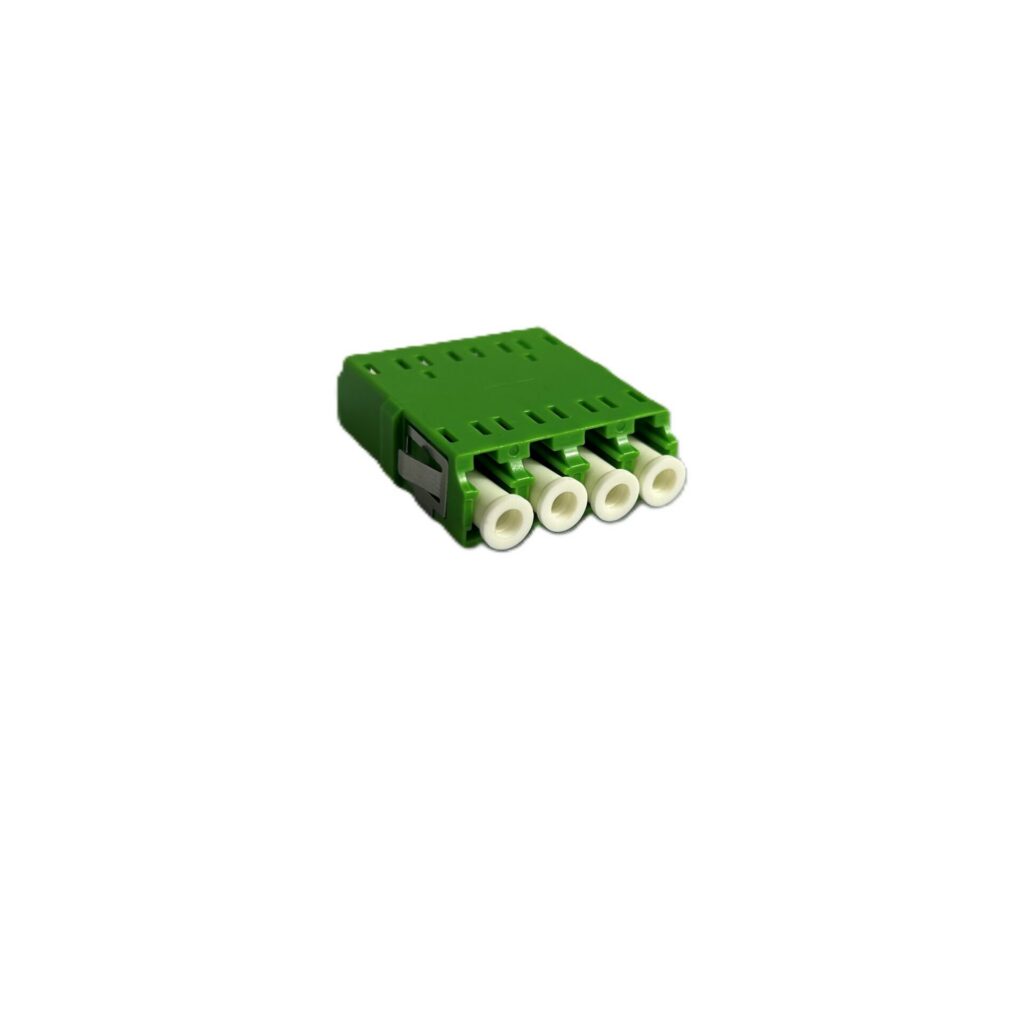 Fibre Systems | Adapter,LC Quad, SM Unibody, Green Adapter,LC Quad, SM Unibody, Green