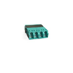Adapter,LC Quad, MM shuttered Unibody, Aqua
