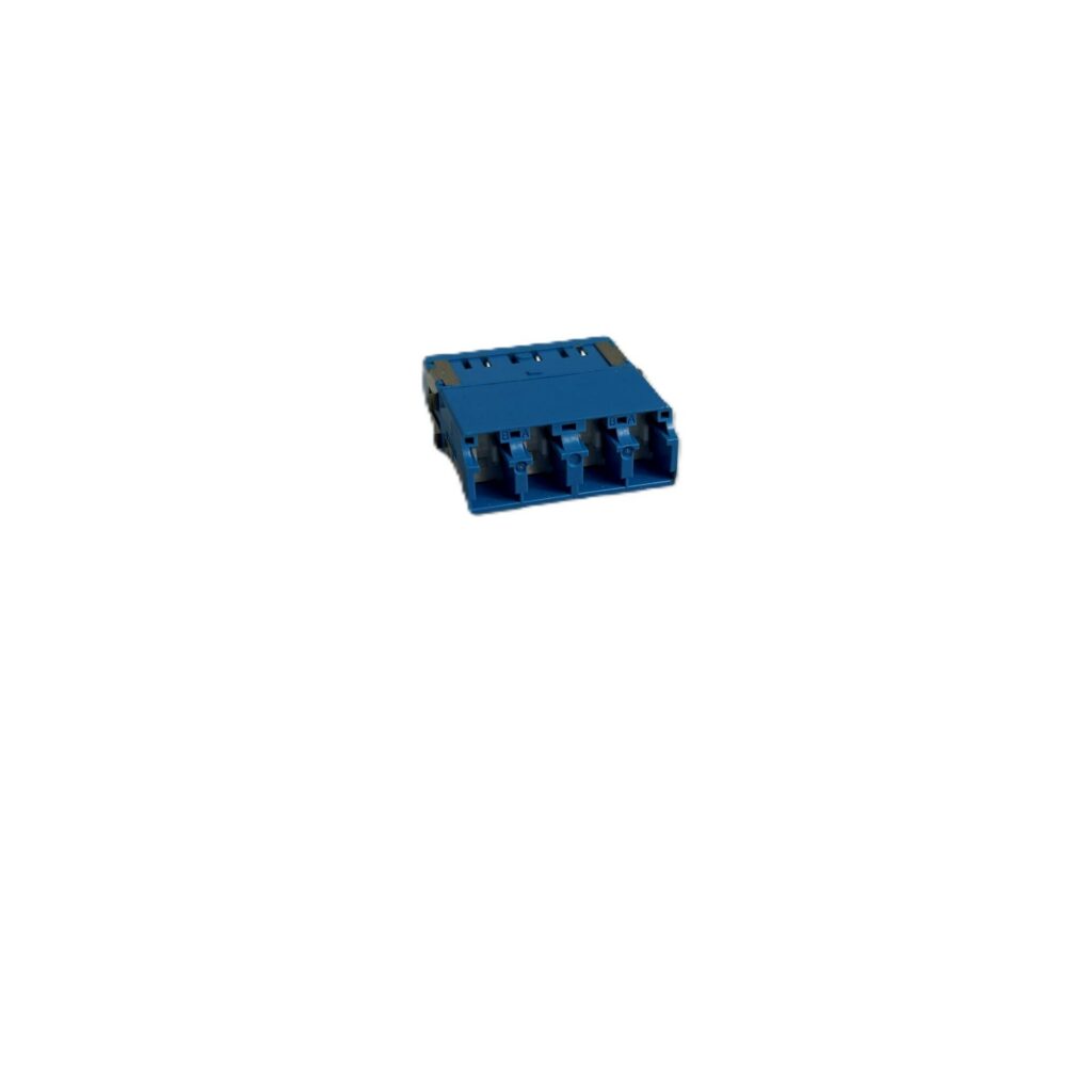 Adapter,LC Quad, SM shuttered Unibody, Blue