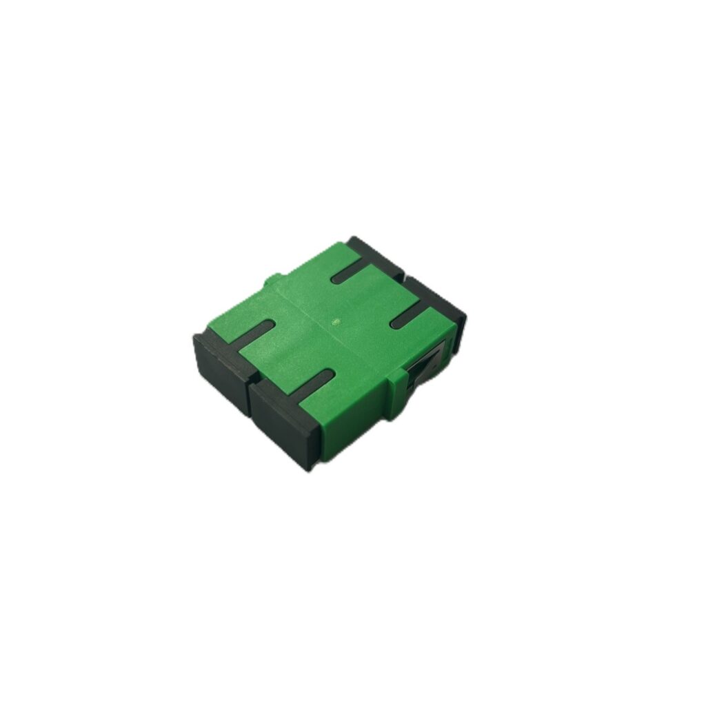 Adapter,SC Duplex, SM Unibody, Green