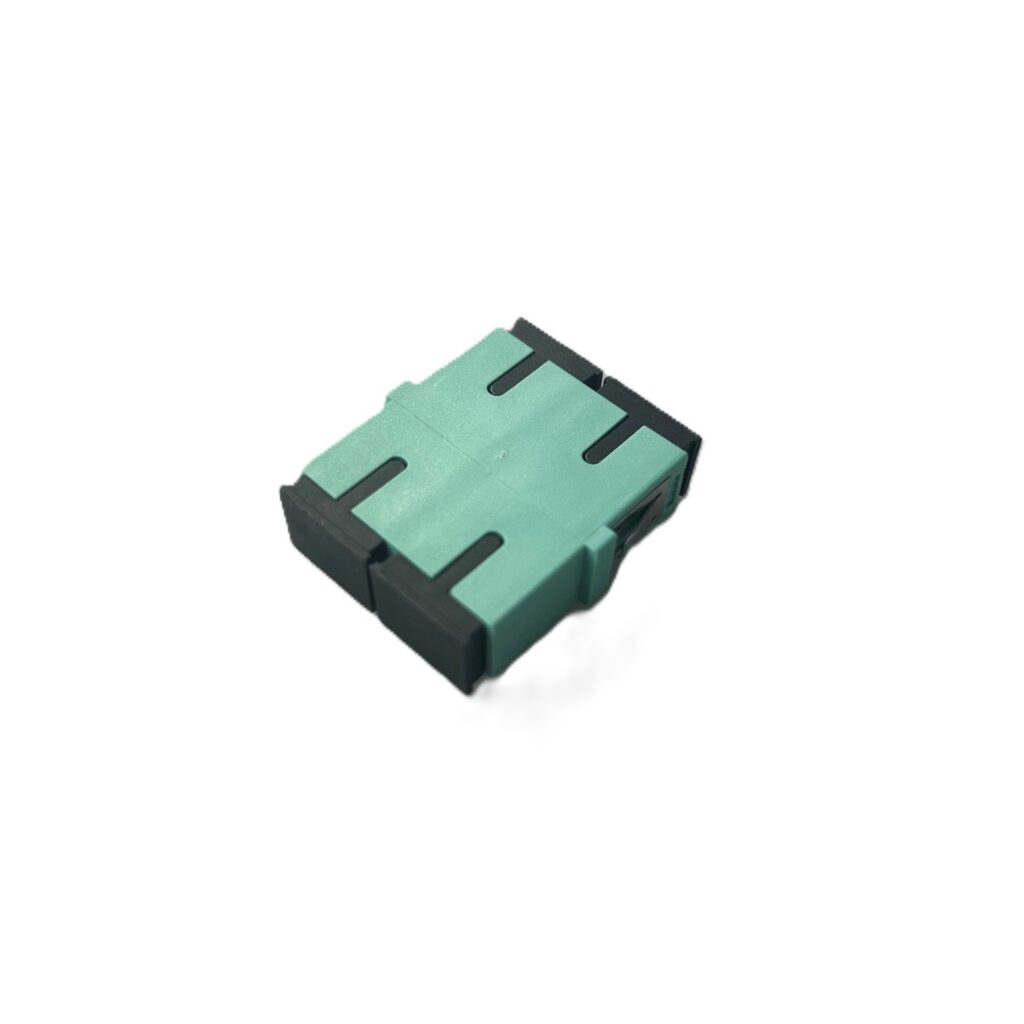 Adapter,SC Duplex, MM Unibody, Aqua